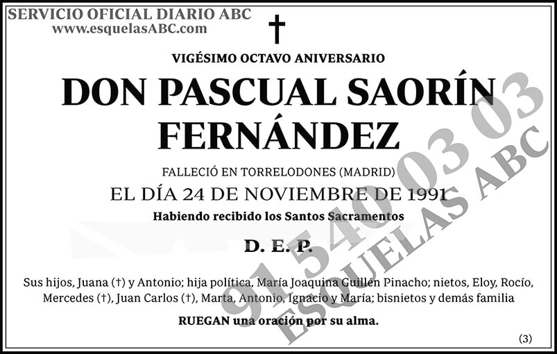 Pascual Saorín Fernández