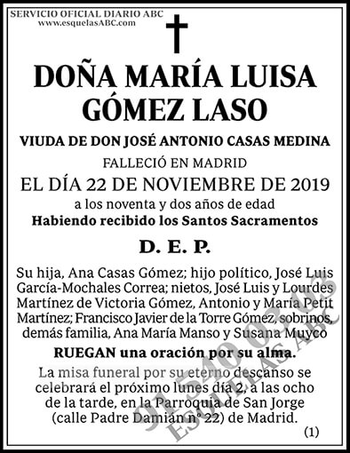 María Luisa Gómez Laso