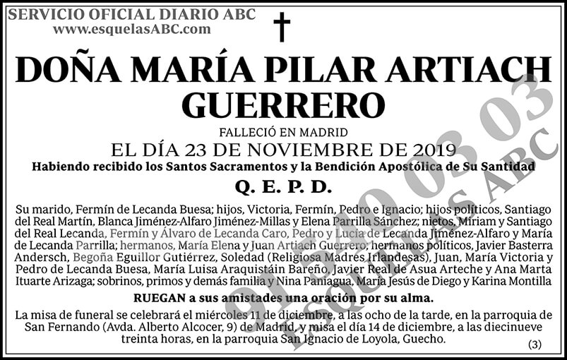 María Pilar Artiach Guerrero