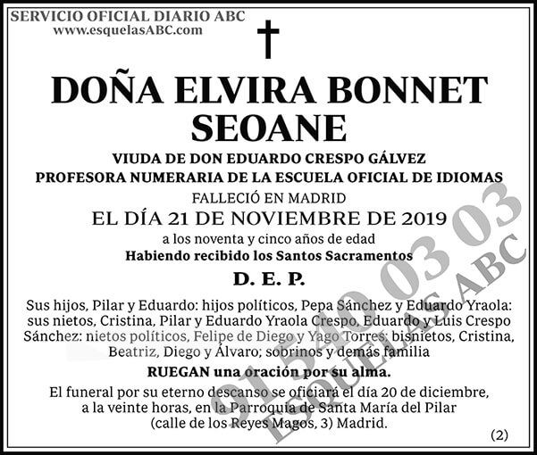 Elvira Bonnet Seoane