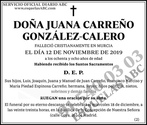 Juana Carreño González-Calero