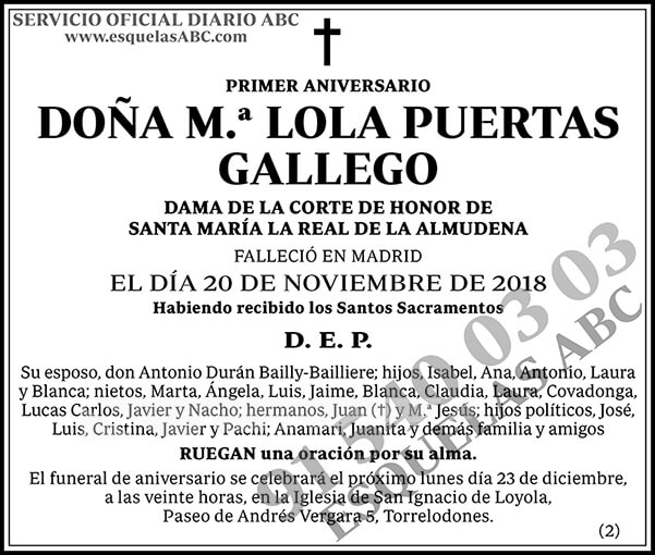 M.ª Lola Puertas Gallego