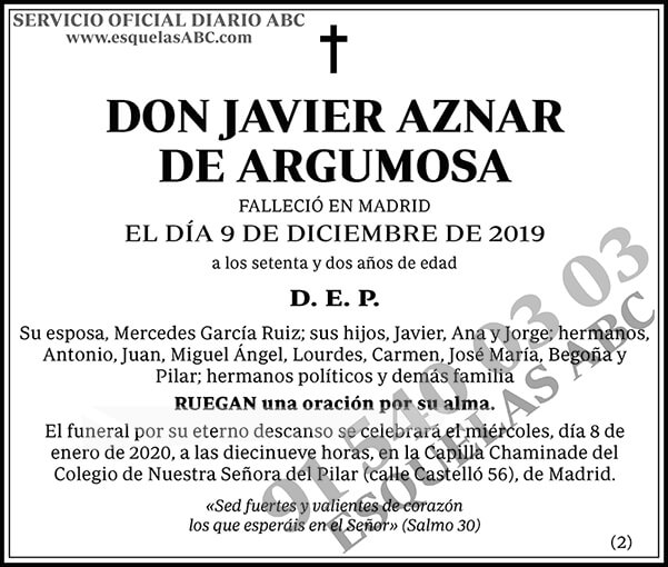 Javier Aznar de Argumosa
