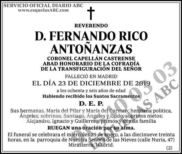 Fernando Rico Antoñanzas