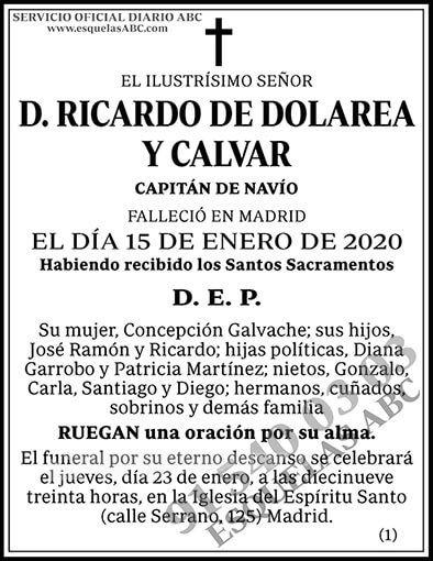 Ricardo de Dolarea y Calvar
