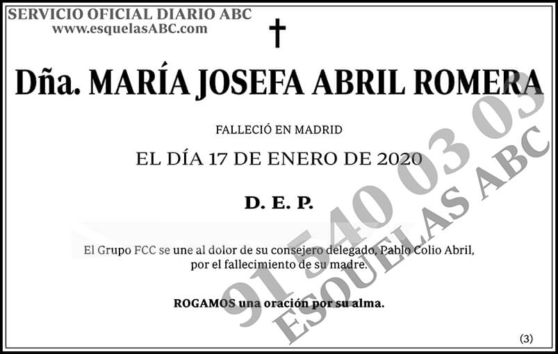 María Josefa Abril Romera
