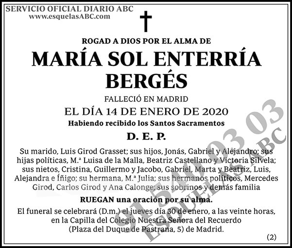 María Sol Enterría Bergés